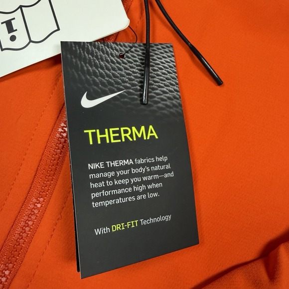 Nike Clemson Tigers Sideline Therma Full Zip Bomber Jacket Mens Medium Orange - Picture 4 of 7